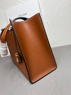 Cabas 16 Structured Cowhide Leather Tote Bag