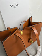 Cabas 16 Structured Cowhide Leather Tote Bag