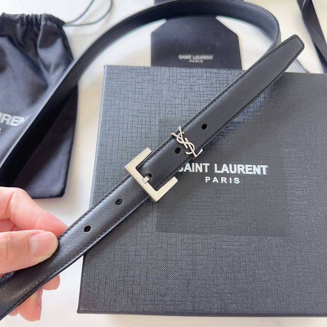 Logo Leather Waist Belt