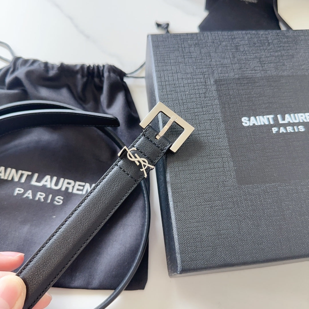 Logo Leather Waist Belt