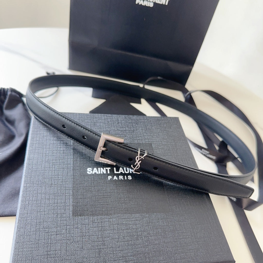 Logo Leather Waist Belt