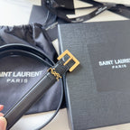 Logo Leather Waist Belt