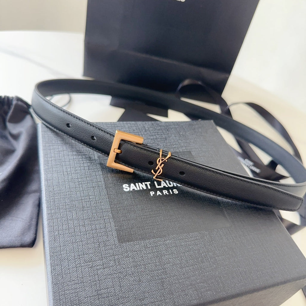 Logo Leather Waist Belt
