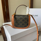 Mini Besace Arc de Triomphe Canvas & Leather Bag