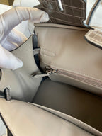 Birkin 25 Togo Leather & Crocodile Leather Bag