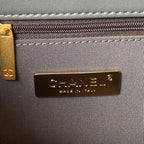 Quilted Half-Moon Lambskin Shoulder Bag