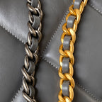 Quilted Half-Moon Lambskin Shoulder Bag