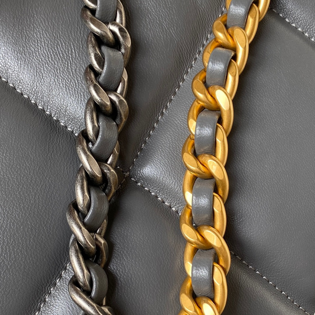 Quilted Half-Moon Lambskin Shoulder Bag