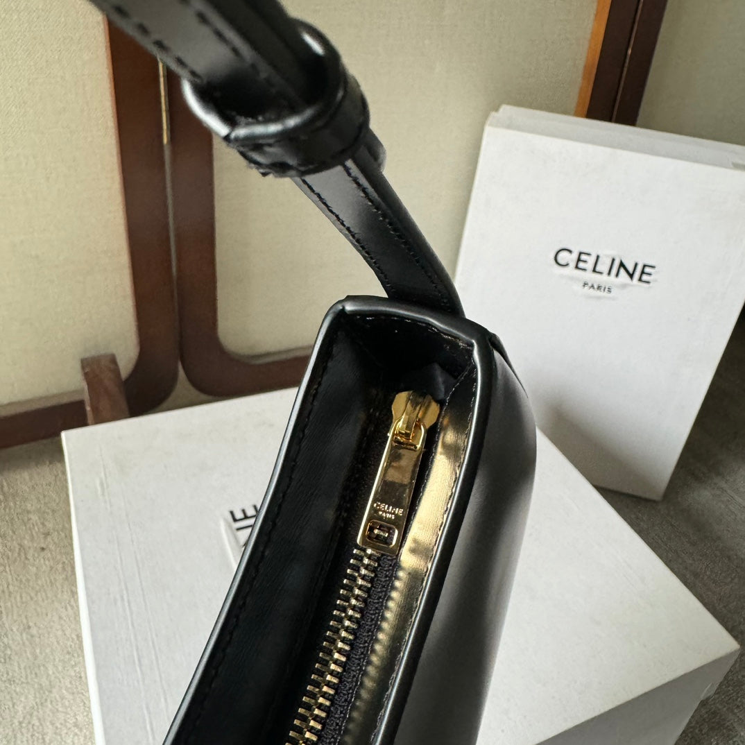 Tilly Medium Glossy Calfskin Leather Handbag