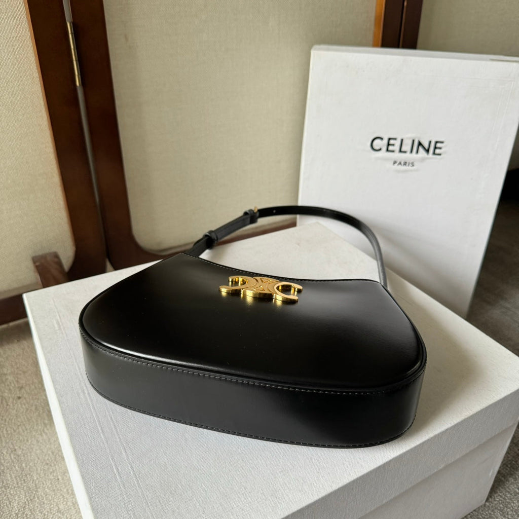 Tilly Medium Glossy Calfskin Leather Handbag