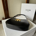 Tilly Medium Glossy Calfskin Leather Handbag