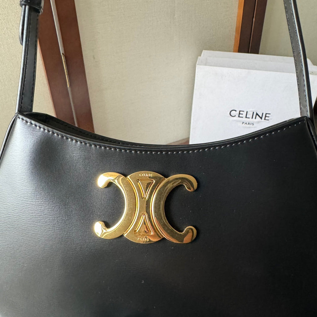 Tilly Medium Glossy Calfskin Leather Handbag