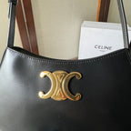 Tilly Medium Glossy Calfskin Leather Handbag