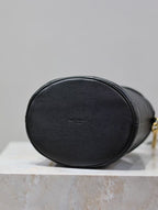 Saint Laurent Gaby Bucket Bag in Black Quilted calfskin Leather - Detail View 6