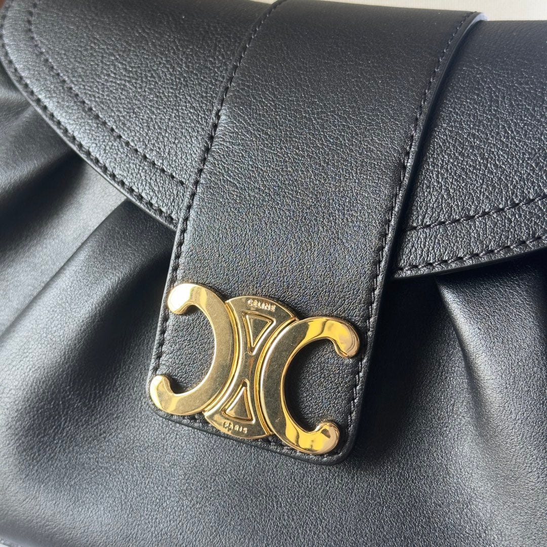 Polly Medium Soft Calfskin Leather Handbag