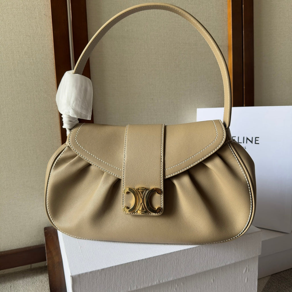 Polly Medium Soft Calfskin Leather Handbag