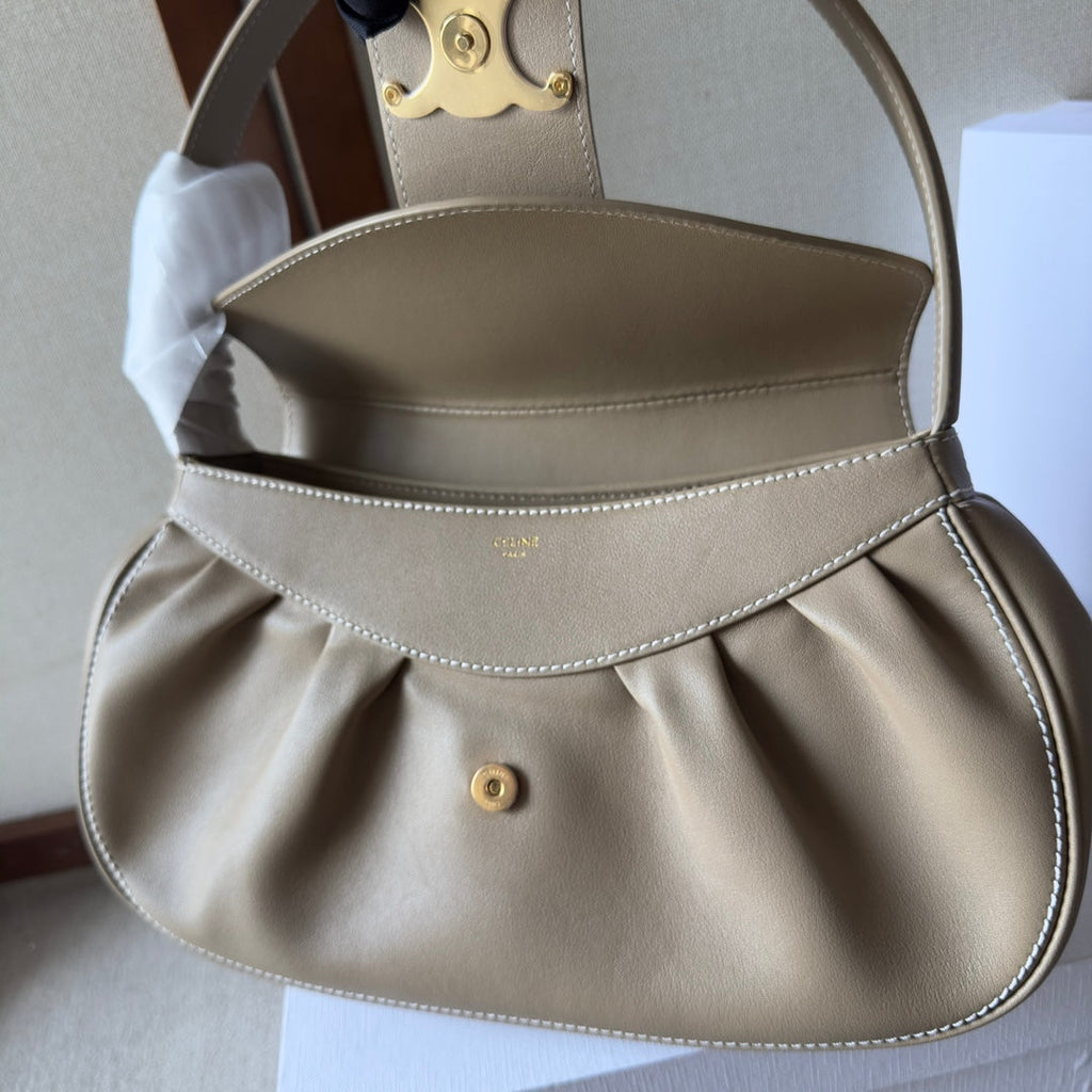 Polly Medium Soft Calfskin Leather Handbag