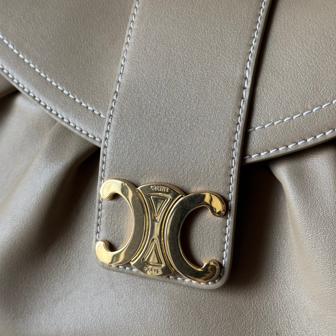 Polly Medium Soft Calfskin Leather Handbag