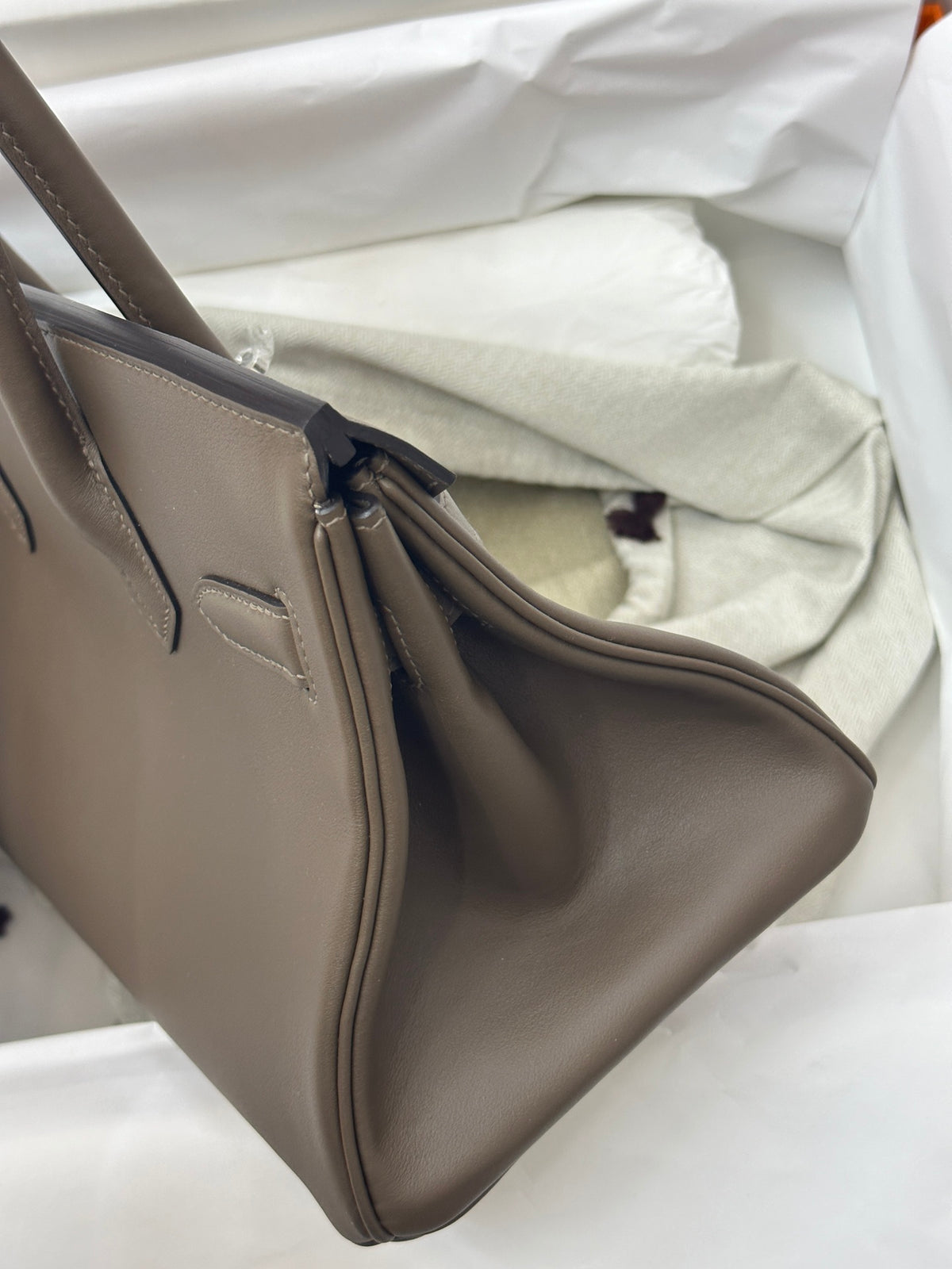 Swift Leather Shoulder Bag 29cm