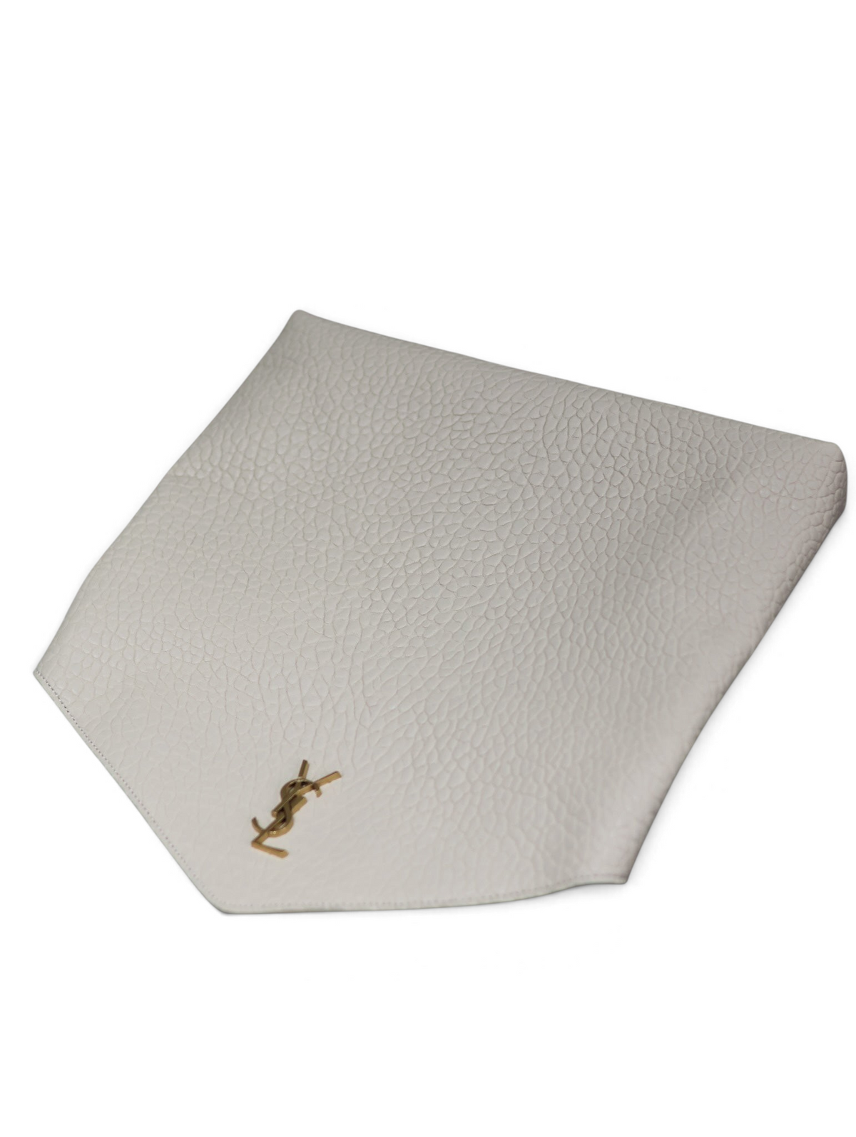 Leather Envelope Clutch 29.5cm - White - View 8