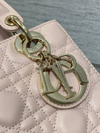 Lady Quilted Leather Top Handle Bag