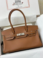 Swift Leather Shoulder Bag 29cm