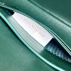 Crocodile-Embossed Long Clutch Bag - View 9