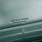 Crocodile-Embossed Long Clutch Bag - View 8