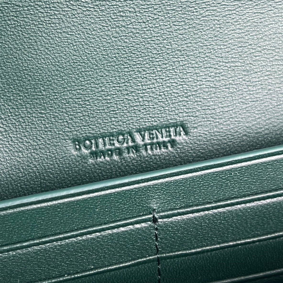 Crocodile-Embossed Long Clutch Bag - View 8