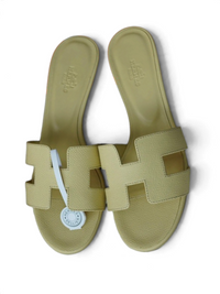 Oasis Epsom Calfskin Heeled Sandals
