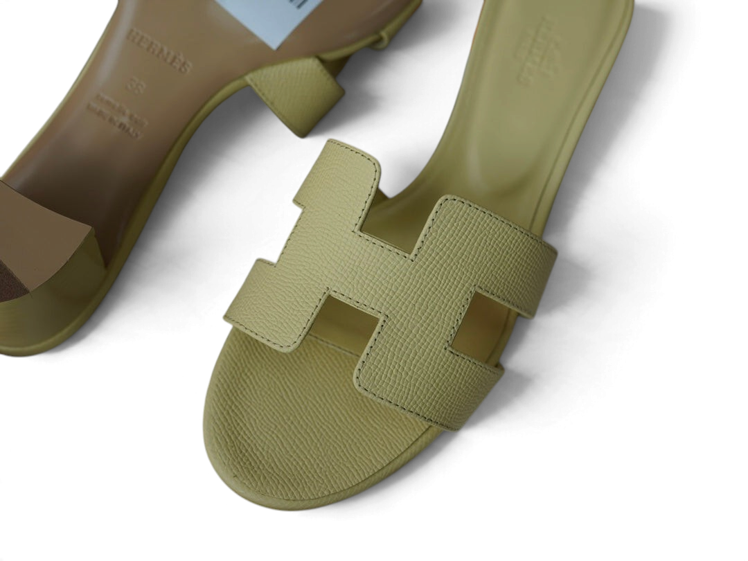 Oasis Epsom Calfskin Heeled Sandals - Yellow - View 4