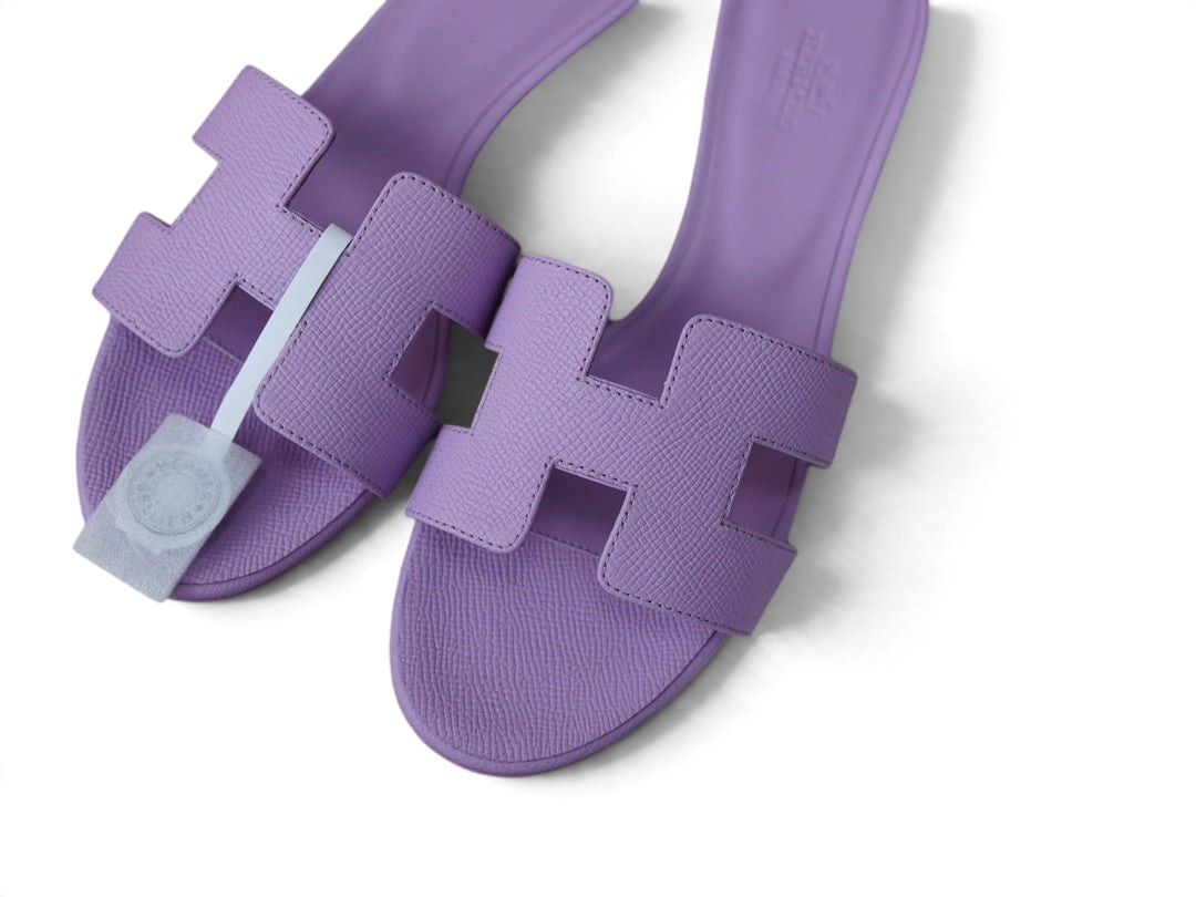 Oasis Epsom Calfskin Heeled Sandals - Lavender - View 5