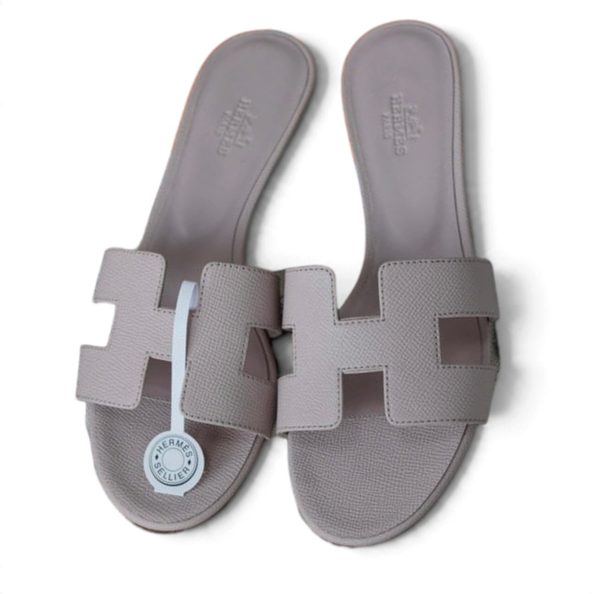 Oasis Epsom Calfskin Heeled Sandals - White - View 1