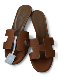 Oasis Epsom Calfskin Heeled Sandals