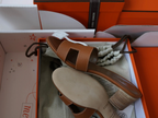 Oasis Epsom Calfskin Heeled Sandals - Tan - View 5