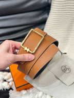 Tube H Reversible Leather Belt