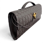 Intrecciato Woven Long Clutch Bag - View 3