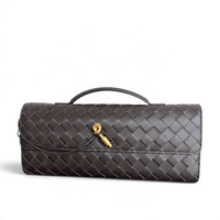Intrecciato Woven Long Clutch Bag