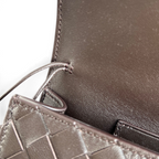 Intrecciato Woven Long Clutch Bag - View 7