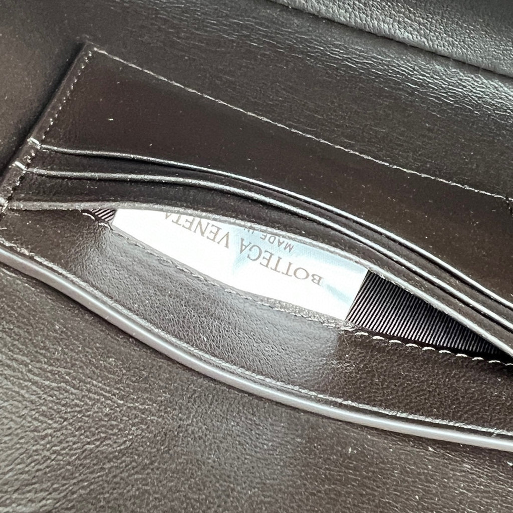 Intrecciato Woven Long Clutch Bag - View 9