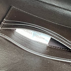 Intrecciato Woven Long Clutch Bag - View 9