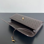 Intrecciato Woven Long Clutch Bag - View 5
