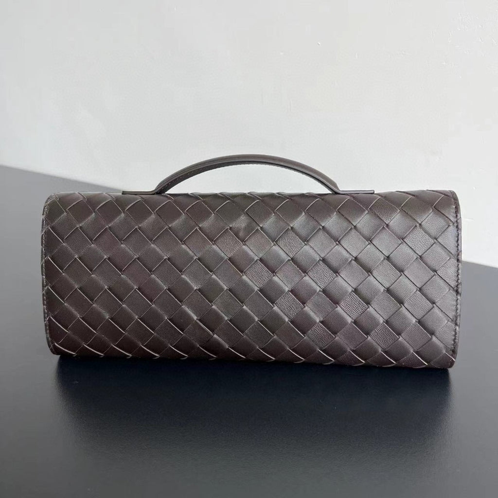 Intrecciato Woven Long Clutch Bag - View 2