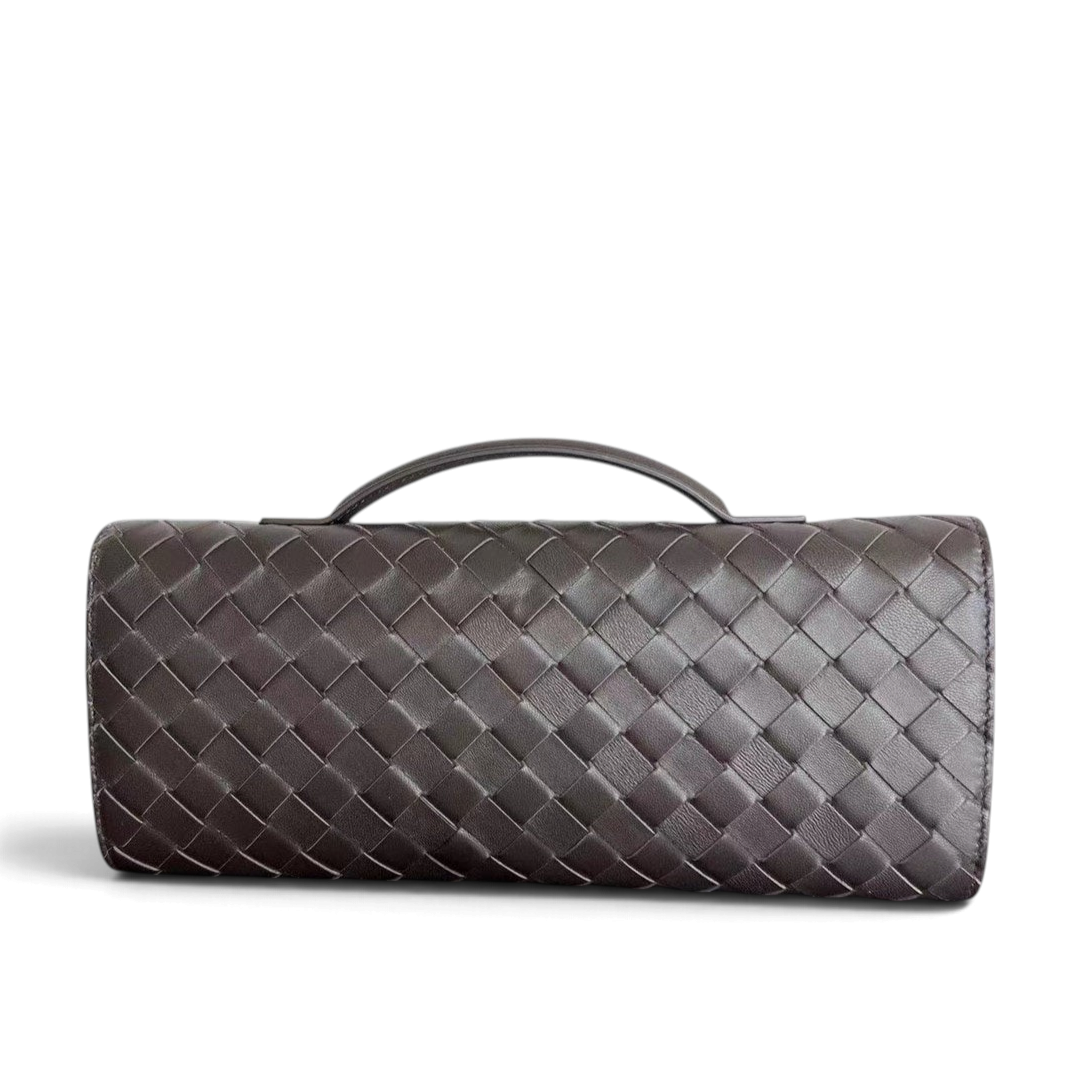 Intrecciato Woven Long Clutch Bag - View 2