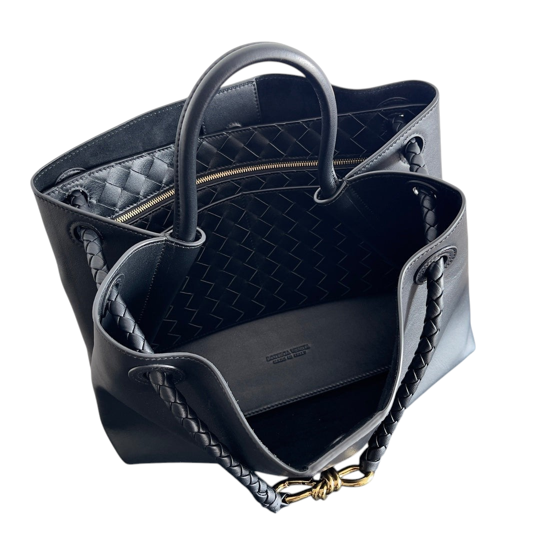 Smooth Leather Knot Tote Bag 32cm - View 9