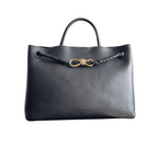 Smooth Leather Knot Tote Bag 32cm - View 1