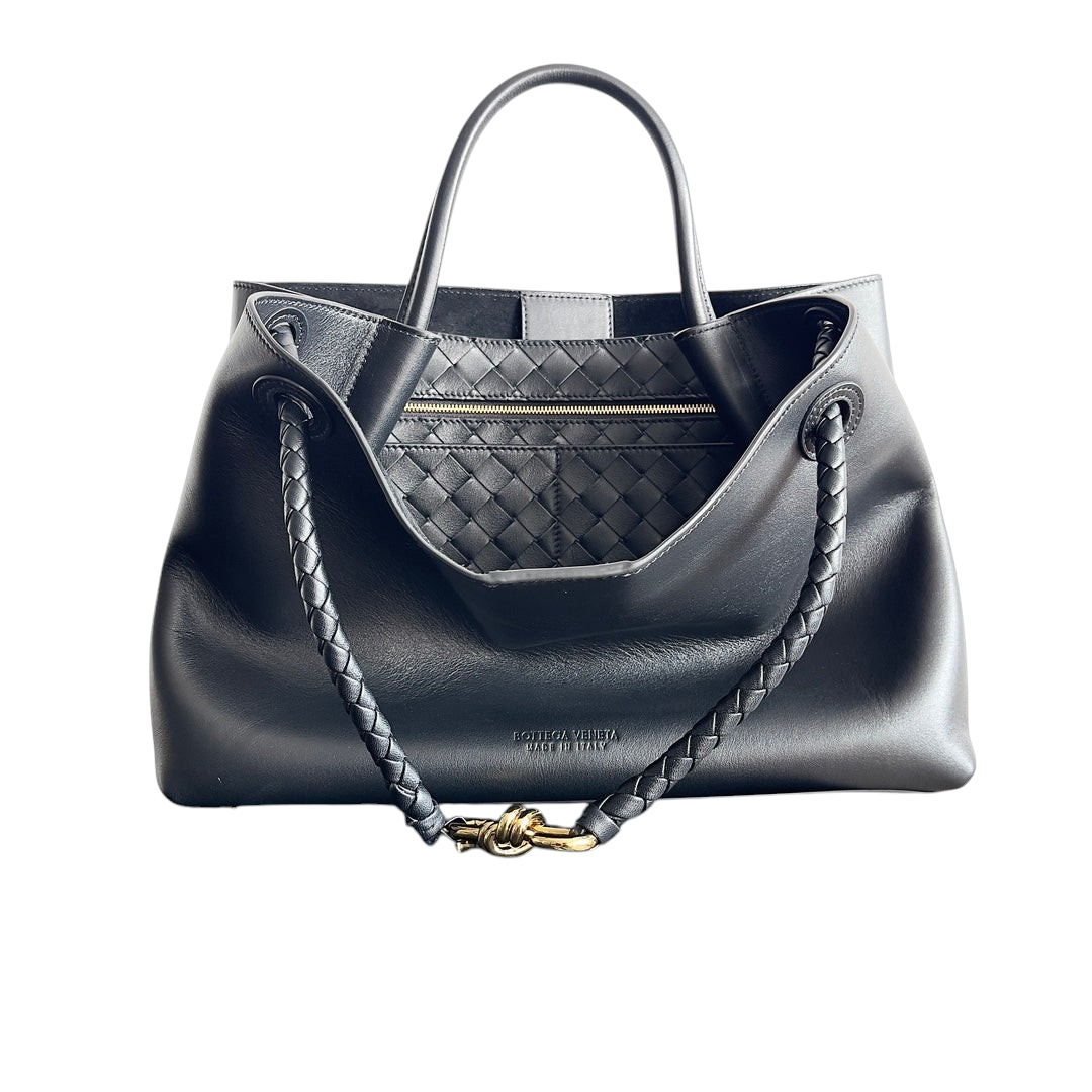 Smooth Leather Knot Tote Bag 32cm - View 8