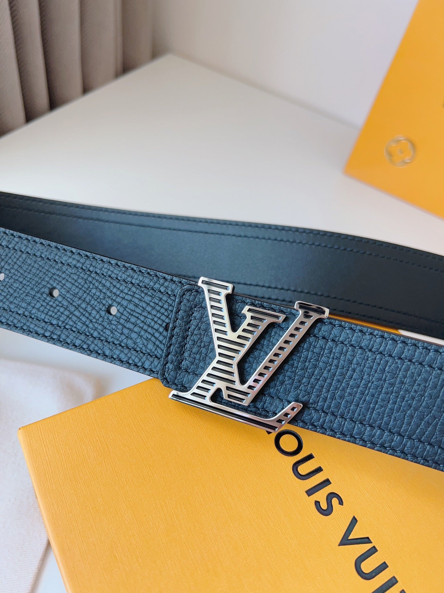 Pebbled Leather Belt