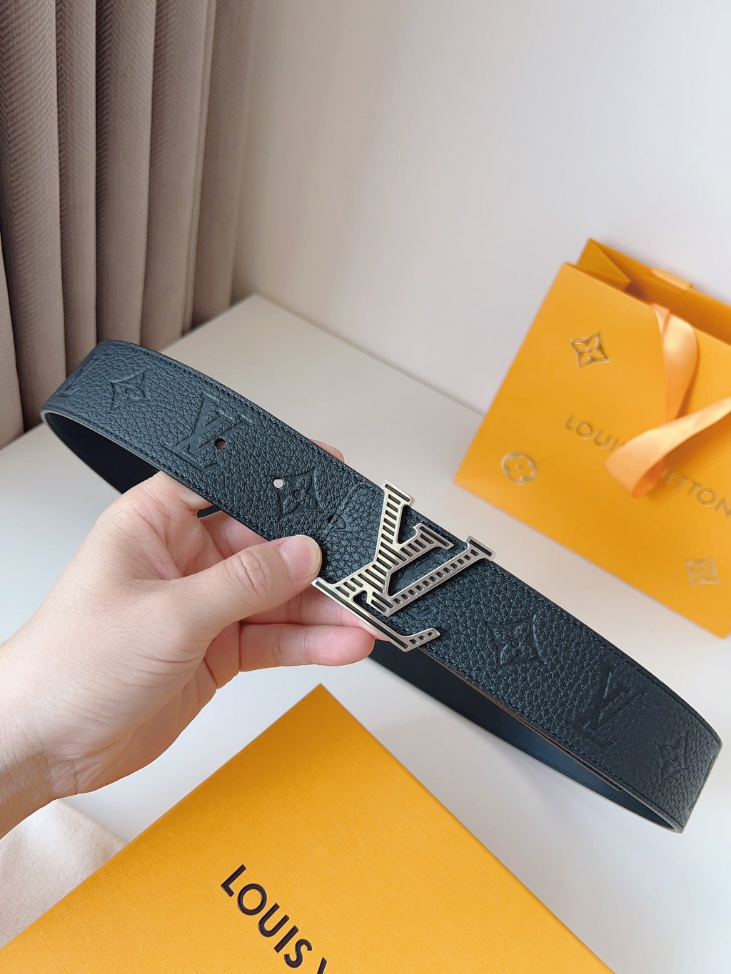 Monogram Leather Belt