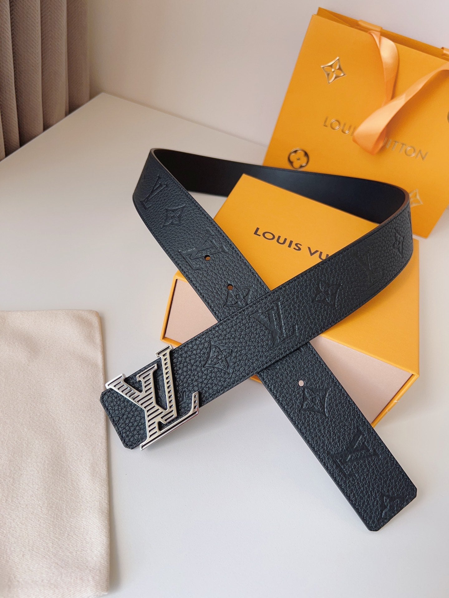 Monogram Leather Belt